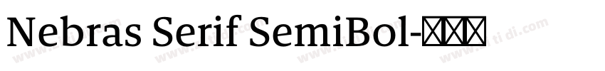 Nebras Serif SemiBol字体转换 Nebras Serif SemiBol字体转换